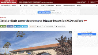Md staffers triple digit growth prompts bigger lease rancho cordova